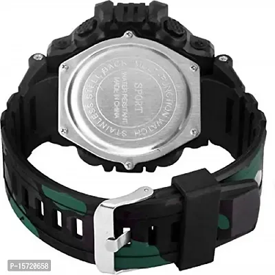 Stylish Khaki Silicone Analog Watches For Men-thumb2