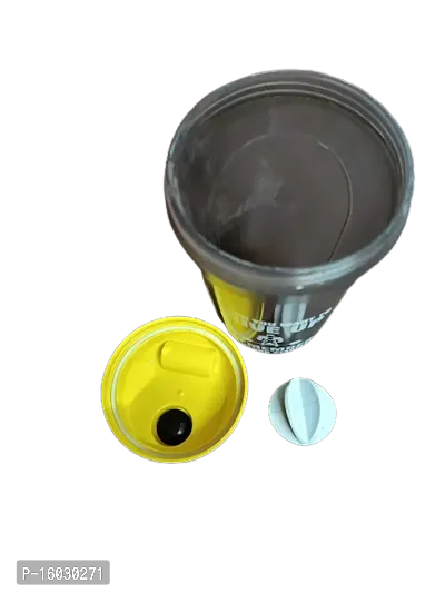 Useful Yellow Plastic Sports bottle- 700ml-thumb3
