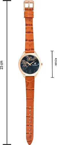 Stylish Navy blue Genuine Leather Analog Watches For Women-thumb2