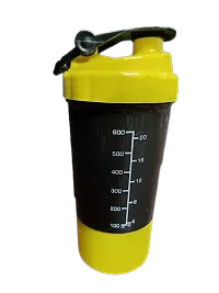 Useful Yellow Plastic Sports bottle- 600 ml-thumb1