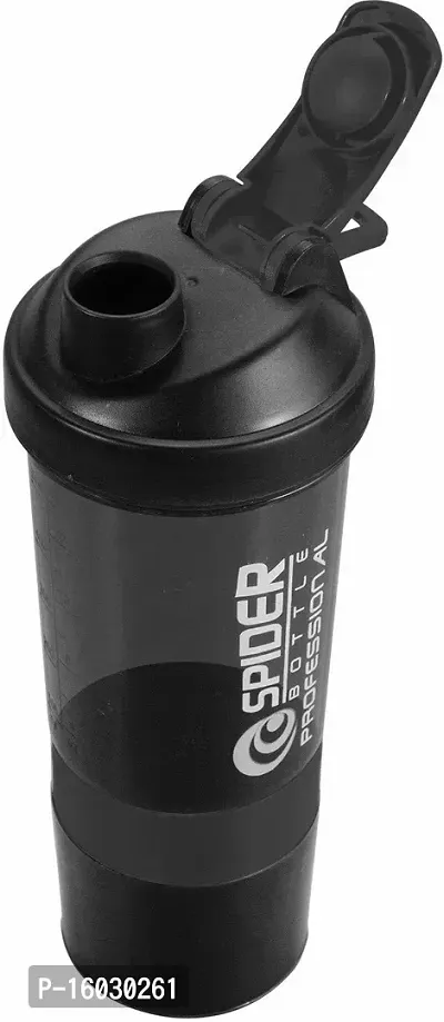 Useful Black Plastic Sports bottle- 600 ml-thumb3