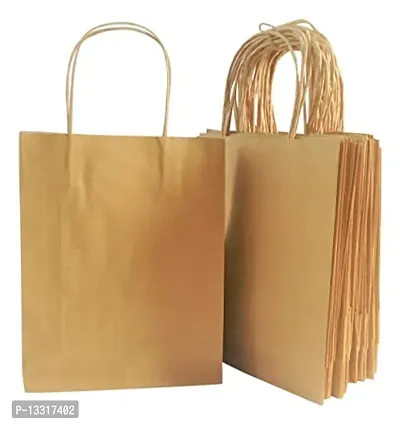 Paper Bag Store Paper Bag - 8 Inches X 3 Inches X 10 Inches (Set Of 25)Brown-thumb0