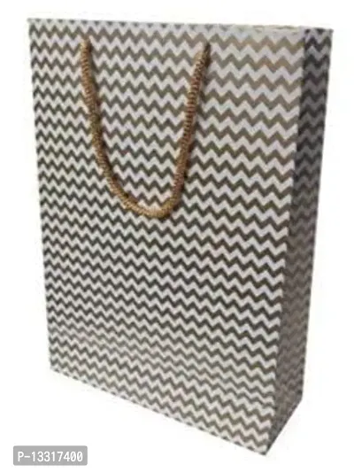 Paper Products Bags For Gifting, Weddings, Birthday, Holiday Presents With Waves Design (Pack Of 40, 28 X20X7.6 Cm)