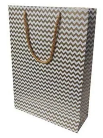 Paper Products Bags For Gifting, Weddings, Birthday, Holiday Presents With Waves Design (Pack Of 40, 28 X20X7.6 Cm)
