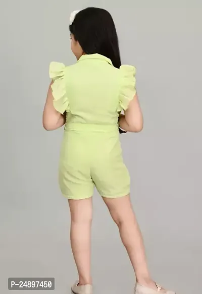 Trendy Girls Cotton Basic Jumpsuits-thumb2