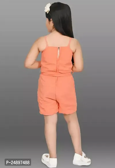 Trendy Girls Cotton Basic Jumpsuits-thumb3