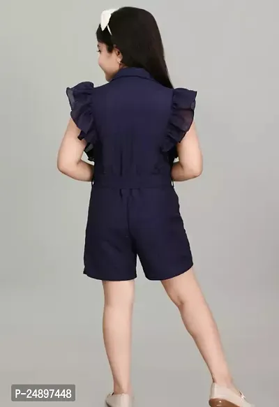 Trendy Girls Cotton Basic Jumpsuits-thumb2