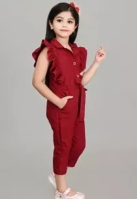 Trendy Girls Cotton Basic Jumpsuits-thumb2