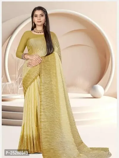 Buy Yellow Chiffon Saree For Women by Abhishek Sharma Online at Aza  Fashions.