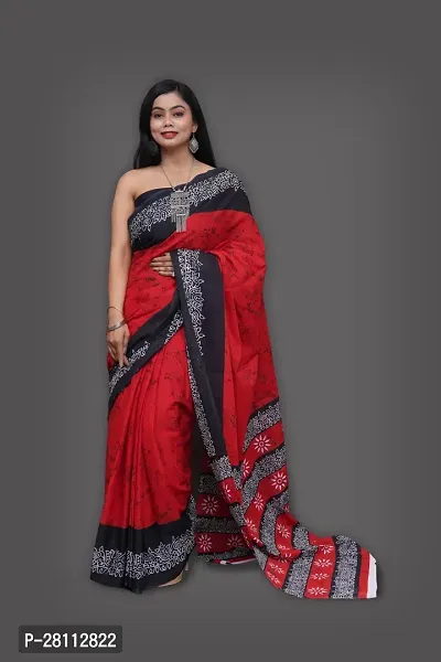 S R FASHION Womens Pure Cotton Mulmul Saree Multicoloured