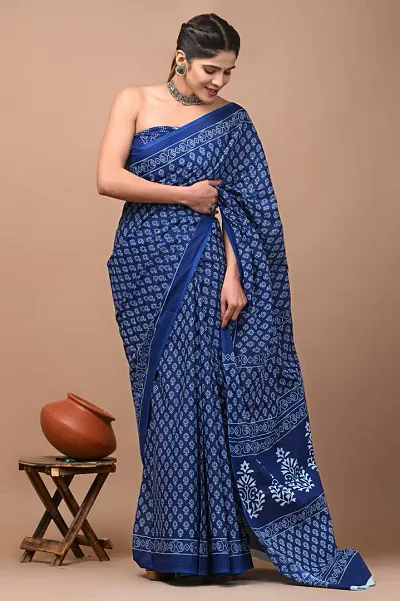 Must Have Cotton Saree with Blouse piece 