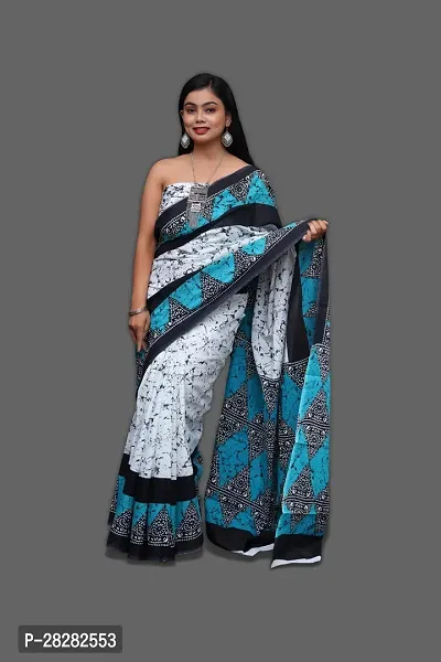 Classic Cotton Printed Saree without Blouse piece