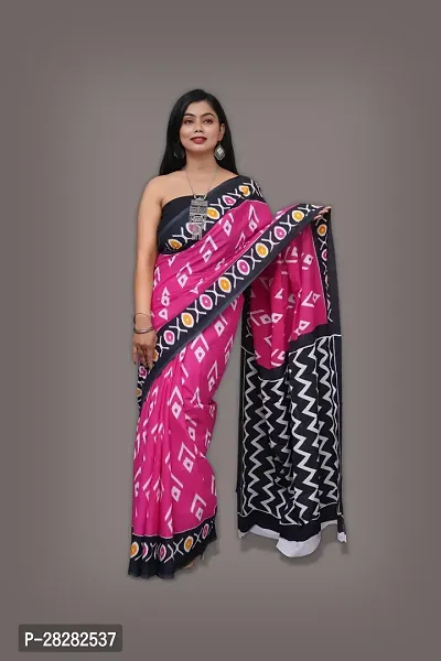 Classic Cotton Printed Saree without Blouse piece