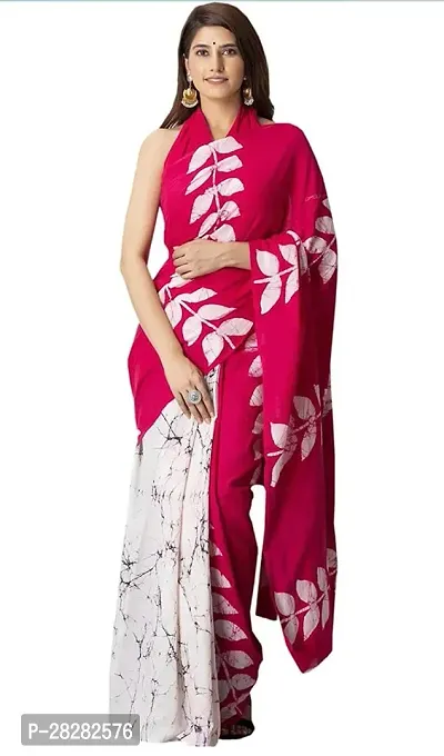 Classic Cotton Printed Saree without Blouse piece