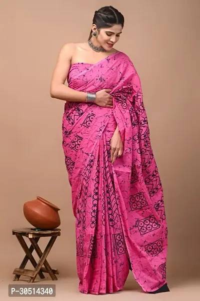 Trendy Cotton Sarees With Blouse Piece