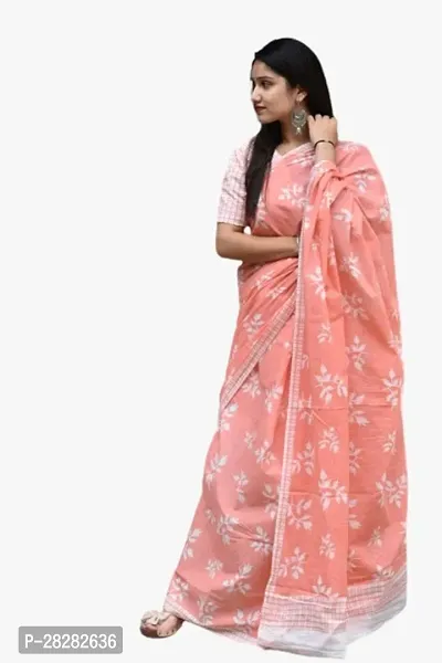 Classic Cotton Printed Saree without Blouse piece