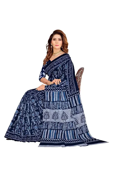 On Trend Cotton Sarees With Blouse Piece