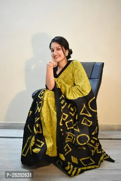 Classic Cotton Printed Saree without Blouse piece