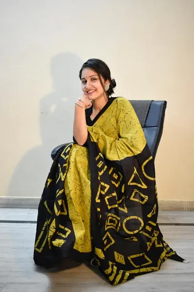 Cotton Printed Sarees Without Blouse Piece