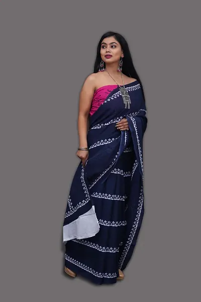 Stylish Saree without Blouse Piece