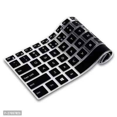 Universal Silicone Keyboard Protector Skin||Keyboard Dust Cover| Keyboard Skin for Laptop |Keyguard | Laptop Keyboard Cover 12 inch White Colour-thumb0