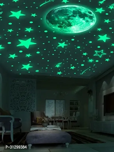 .Elegant Glow-in-the-Dark Ceiling Sticker - Easy Peel  Stick Decor for Kids' Rooms  Nurseries