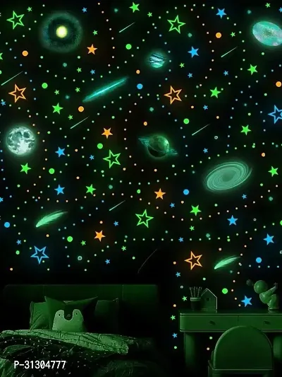 .Elegant Glow-in-the-Dark Ceiling Sticker - Easy Peel  Stick Decor for Kids' Rooms  Nurseries