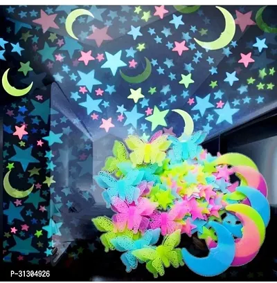 .Elegant Glow-in-the-Dark Ceiling Sticker - Easy Peel  Stick Decor for Kids' Rooms  Nurseries-thumb0