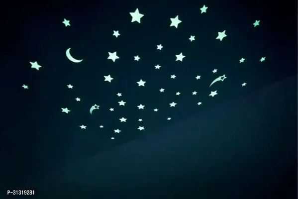 .Elegant Glow-in-the-Dark Ceiling Sticker - Easy Peel  Stick Decor for Kids' Rooms  Nurseries-thumb0