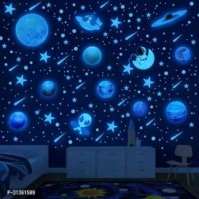 Stars and Moon Radium Night Glow Sticker-thumb0