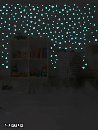 Galaxy of Stars Radium Glow in The Dark Wall Stickers-thumb0