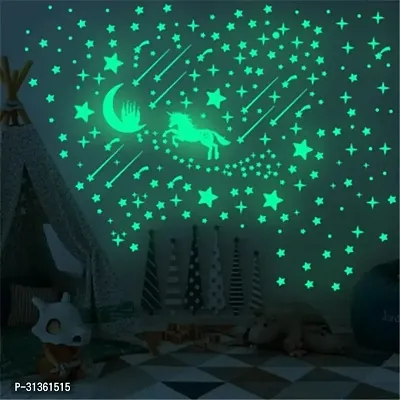 Elegant Glow-in-the-Dark Ceiling Sticker - Easy Peel  Stick Decor for Kids' Rooms  Nurseries-thumb0