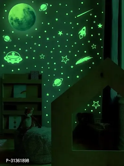 .Elegant Glow-in-the-Dark Ceiling Sticker - Easy Peel  Stick Decor for Kids' Rooms  Nurseries