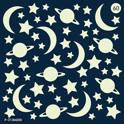 Galaxy of Stars Radium Glow in The Dark Wall Stickers-thumb0