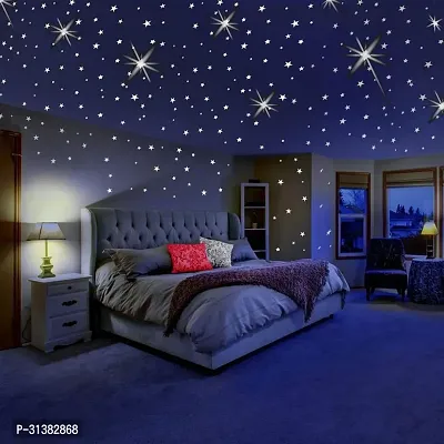 Galaxy of Stars Radium Glow in The Dark Wall Stickers-thumb0