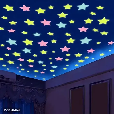 Galaxy of Stars Radium Glow in The Dark Wall Stickers-thumb0