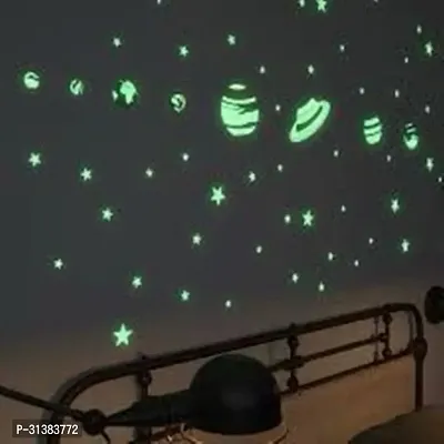 Elegant Glow-in-the-Dark Ceiling Sticker - Easy Peel  Stick Decor for Kids' Rooms  Nurseries-thumb0