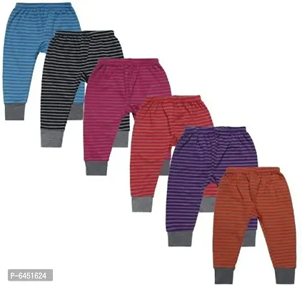 ISHRIN pants for boys ,pajama for boys,cotton pants for kids with multicolour pack of striped  6-thumb0