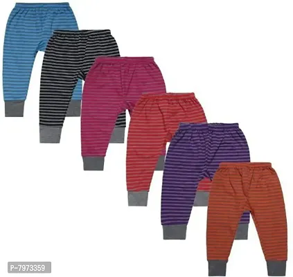 ISHRIN  Striped Kanchan Track Pant For Baby Boys  Baby Girls  (Multicolor, Pack of 6)-thumb0