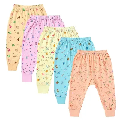 ISHRIN Light Multicolor Track Pant For Baby Boys  Baby Girls  (Multicolor, Pack of 5)
