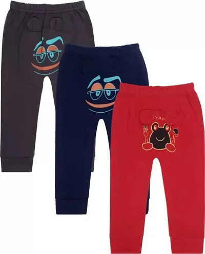 ISHRIN New Super Dark Pant For Baby Boys  Baby Girls  (Multicolor, Pack of 3)