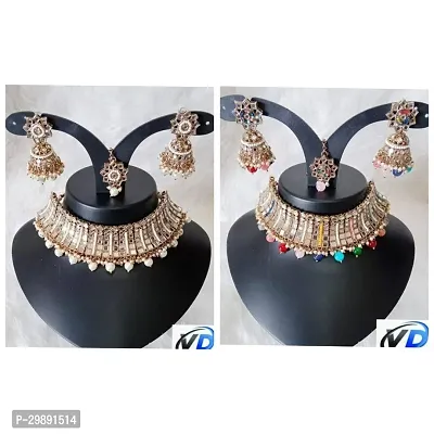 Stylish Multicoloured Alloy Jewellery Set For Women Combo Of 2