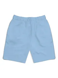 Fabulous Blue Cotton Blend Printed Regular Shorts For Girls-thumb1
