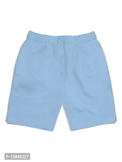 Fabulous Blue Cotton Blend Printed Regular Shorts For Girls-thumb2