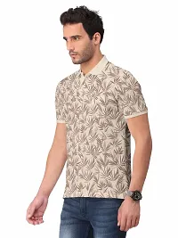 Stylish Fancy Cotton Blend Printed Polos T-Shirts For Men-thumb1