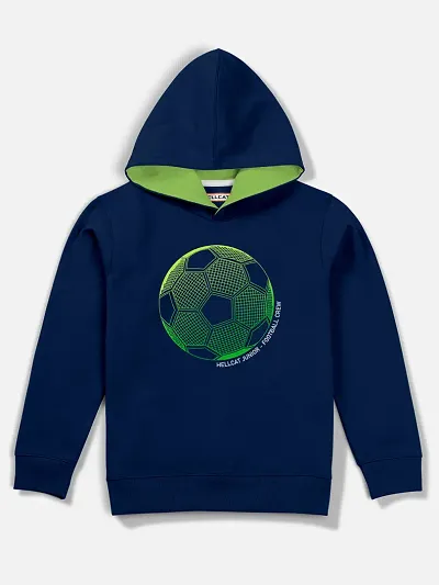 Kids Fleece Printed Hoodie Sweatshirts For Boys