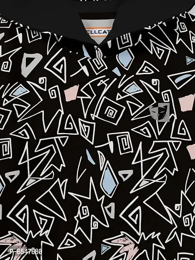Elegant Black Fleece Printed Hoodie Sweatshirts For Boys-thumb3