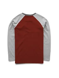 Stylish Multicoloured Raglan Full Sleeve Henley Neck T-shirt For Boys-Pack of 2-thumb1