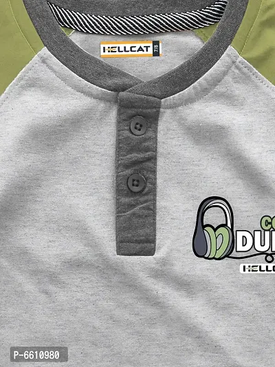 Stylish Multicoloured Raglan Full Sleeve Henley Neck T-shirt For Boys-Pack of 2-thumb3