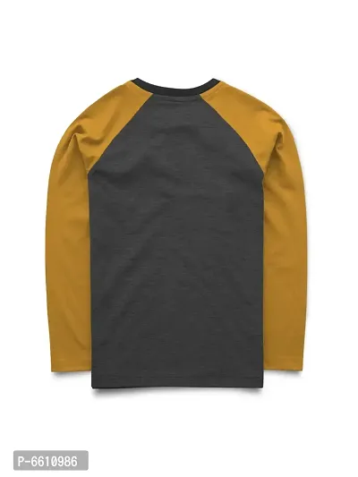 Stylish Multicoloured Raglan Full Sleeve Henley Neck T-shirt For Boys-Pack of 2-thumb2